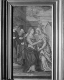Wieliczka. Kościół św. Klemensa. Kwatera Tryptyku Różańcowego z XVII w. (Nawiedzenie św. Elżbiety)