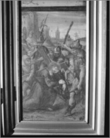 Wieliczka. Kościół św. Klemensa. Kwatera Tryptyku Różańcowego z XVII w. (Upadek Chrystusa pod krzyżem)