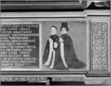 Toruń. Bazylika katedralna św. Jana Chrzciciela i św. Jana Ewangelisty. Wnętrze. Epitafium Sebastiana Trosta (zm. 1578) w nawie południowej - fragment