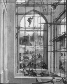 Gdańsk. Muzeum Narodowe. Anton Möller, obraz „Odbudowa świątyni przez króla Joasa”-fragment