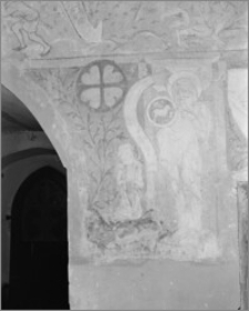 Ląd nad Wartą. Klasztor. Opactwo Cystersów. Fragment malowidła gotyckiego w kaplicy