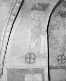 Ląd nad Wartą. Klasztor. Opactwo Cystersów. Fragment malowidła gotyckiego w kaplicy