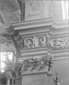 Przemęt. Kościół parafialny pw. św. Jana Chrzciciela - wnętrze, fragment fryzu
