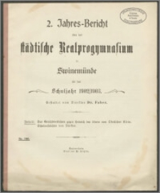 2. Jahres-Bericht über das städtische Realprogymnasium in Swinemünde für das Schuljahr 1902/1903