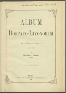 Album Dorpato-Livonorum