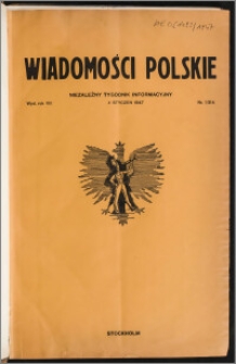 Wiadomości Polskie 1947.01.04, R. 8 nr 1 (314) + dod. nr 16