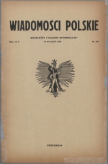 Wiadomości Polskie 1949.01.10, R. 10 nr 2 (401)