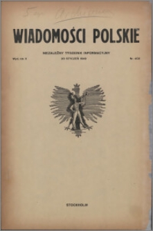 Wiadomości Polskie 1949.01.20, R. 10 nr 3 (402)