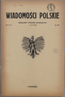 Wiadomości Polskie 1949.02.01, R. 10 nr 4 (403)