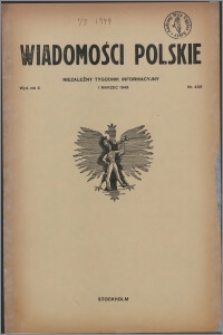 Wiadomości Polskie 1949.03.01, R. 10 nr 7 (406)