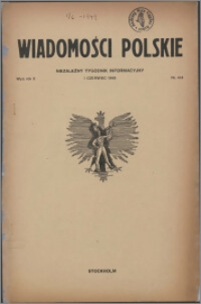 Wiadomości Polskie 1949.06.01, R. 10 nr 15 (414)