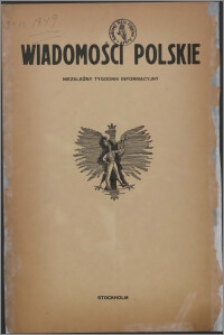 Wiadomości Polskie 1949.12.24, R. 10 nr 32 (431)