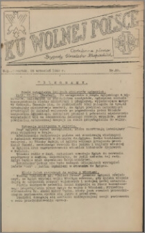 Ku Wolnej Polsce : codzienne pismo Brygady Strzelców Karpackich 1940.09.26, nr 29