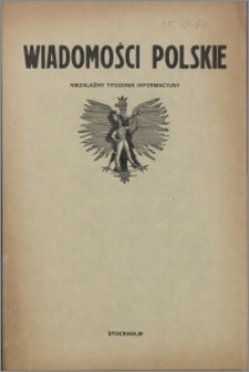 Wiadomości Polskie 1951.10.15, R. 12 nr 481
