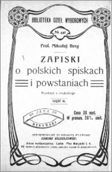 Zapiski o polskich spiskach i powstaniach. Cz. 3