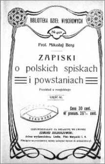 Zapiski o polskich spiskach i powstaniach. Cz. 4