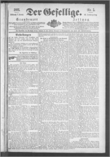Der Gesellige : Graudenzer Zeitung 1891.01.07, Jg. 65, No. 5