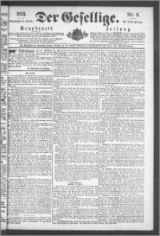 Der Gesellige : Graudenzer Zeitung 1891.01.10, Jg. 65, No. 8