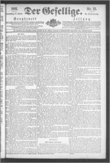 Der Gesellige : Graudenzer Zeitung 1891.01.15, Jg. 65, No. 12