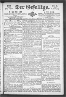 Der Gesellige : Graudenzer Zeitung 1891.01.30, Jg. 65, No. 25