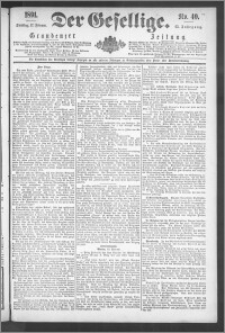 Der Gesellige : Graudenzer Zeitung 1891.02.17, Jg. 65, No. 40