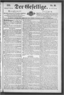 Der Gesellige : Graudenzer Zeitung 1891.02.24, Jg. 65, No. 46