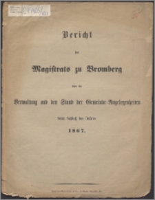 Bericht des Magistrats zu Bromberg über die Verwaltung und den Stand der Gemeinde-Angelegenheiten beim Schluss des Jahres 1867
