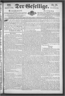 Der Gesellige : Graudenzer Zeitung 1891.03.21, Jg. 65, No. 68