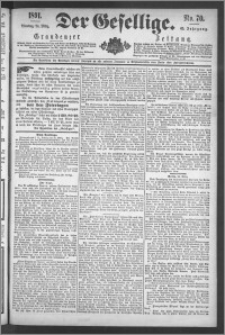 Der Gesellige : Graudenzer Zeitung 1891.03.24, Jg. 65, No. 70