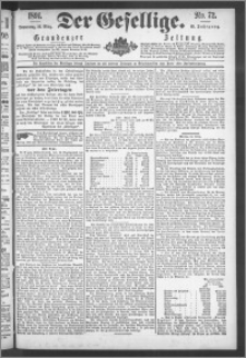 Der Gesellige : Graudenzer Zeitung 1891.03.26, Jg. 65, No. 72