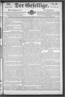 Der Gesellige : Graudenzer Zeitung 1891.04.05, Jg. 65, No. 79