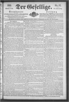 Der Gesellige : Graudenzer Zeitung 1891.04.15, Jg. 65, No. 87