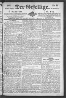 Der Gesellige : Graudenzer Zeitung 1891.04.18, Jg. 65, No. 90