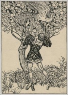 Ilustracja do bajki "O Janie królewiczu, żar-ptaku i o wilku wiatrołomie" I