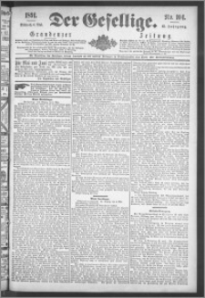 Der Gesellige : Graudenzer Zeitung 1891.05.06, Jg. 65, No. 104
