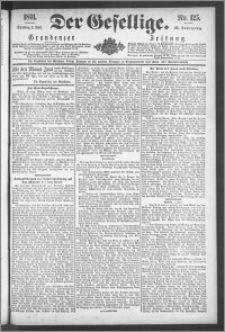 Der Gesellige : Graudenzer Zeitung 1891.06.02, Jg. 65, No. 125