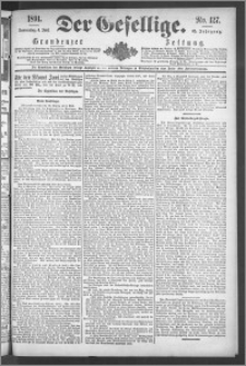 Der Gesellige : Graudenzer Zeitung 1891.06.04, Jg. 65, No. 127