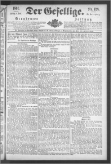 Der Gesellige : Graudenzer Zeitung 1891.06.05, Jg. 65, No. 128