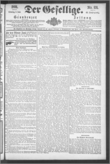 Der Gesellige : Graudenzer Zeitung 1891.06.09, Jg. 65, No. 131