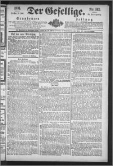 Der Gesellige : Graudenzer Zeitung 1891.06.23, Jg. 65, No. 143