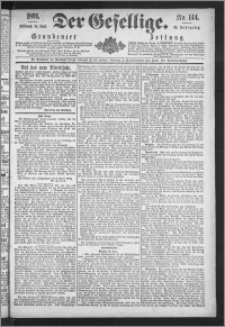 Der Gesellige : Graudenzer Zeitung 1891.06.24, Jg. 65, No. 144