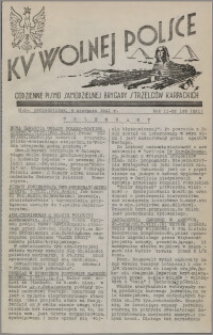 Ku Wolnej Polsce : codzienne pismo Samodzielnej Brygady Strzelców Karpackich 1941.08.04, R. 2 nr 185 (291)