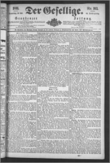 Der Gesellige : Graudenzer Zeitung 1891.07.16, Jg. 66, No. 163