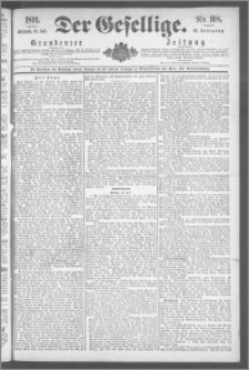 Der Gesellige : Graudenzer Zeitung 1891.07.22, Jg. 66, No. 168