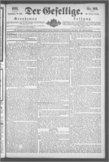 Der Gesellige : Graudenzer Zeitung 1891.07.23, Jg. 66, No. 169