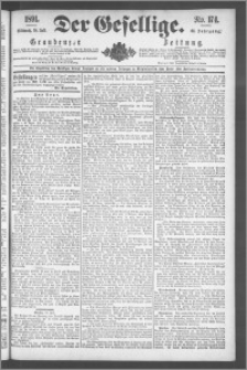 Der Gesellige : Graudenzer Zeitung 1891.07.29, Jg. 66, No. 174