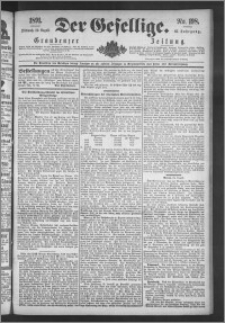 Der Gesellige : Graudenzer Zeitung 1891.08.26, Jg. 66, No. 198