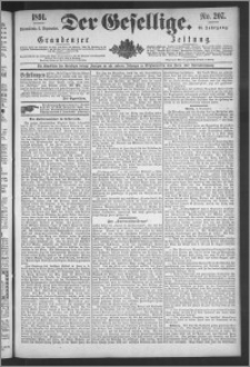 Der Gesellige : Graudenzer Zeitung 1891.09.05, Jg. 66, No. 207