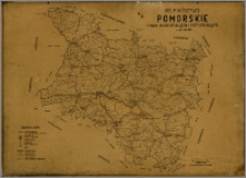 Województwo Pomorskie. Mapa administracyjna i komunikacyjna