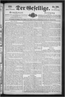 Der Gesellige : Graudenzer Zeitung 1891.11.13, Jg. 66, No. 266